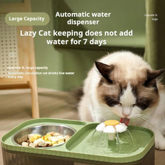 Pet Automatic Drinker Feeding BowlAutomatic Recirculating Running WaterCat and Dog Drinking and Feeding Bowl