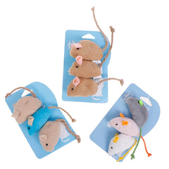 1/3pcs Plush Simulation Mouse Cat Toy Plush Mouse Cat Scratch Bite Resistance Interactive Mouse Toy Palying Toy For Cat Kitten