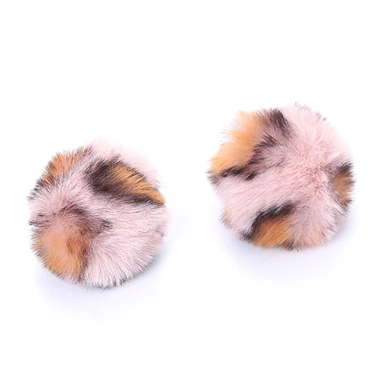 6pcs Pet Cat Toy Cat Chew Toy Plush Fashion Kitten Ball Toy Kitten Playing Toy with Catnip Funny Interactive Toys for Cats