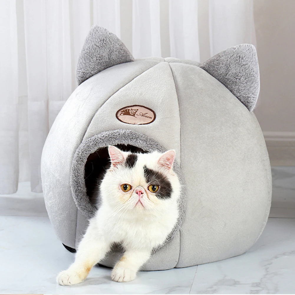 New Deep Sleep Comfort In Winter Cat Bed Iittle Mat Basket Small Dog House Products Pets Tent Cozy Cave Nest Indoor Cama Gato