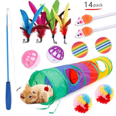 Cat Toys Mouse Shape Balls Foldable Cat Kitten Play Tunnel Chat Funny Cat Tent Mouse Supplies Simulation Fish Cat Accessories