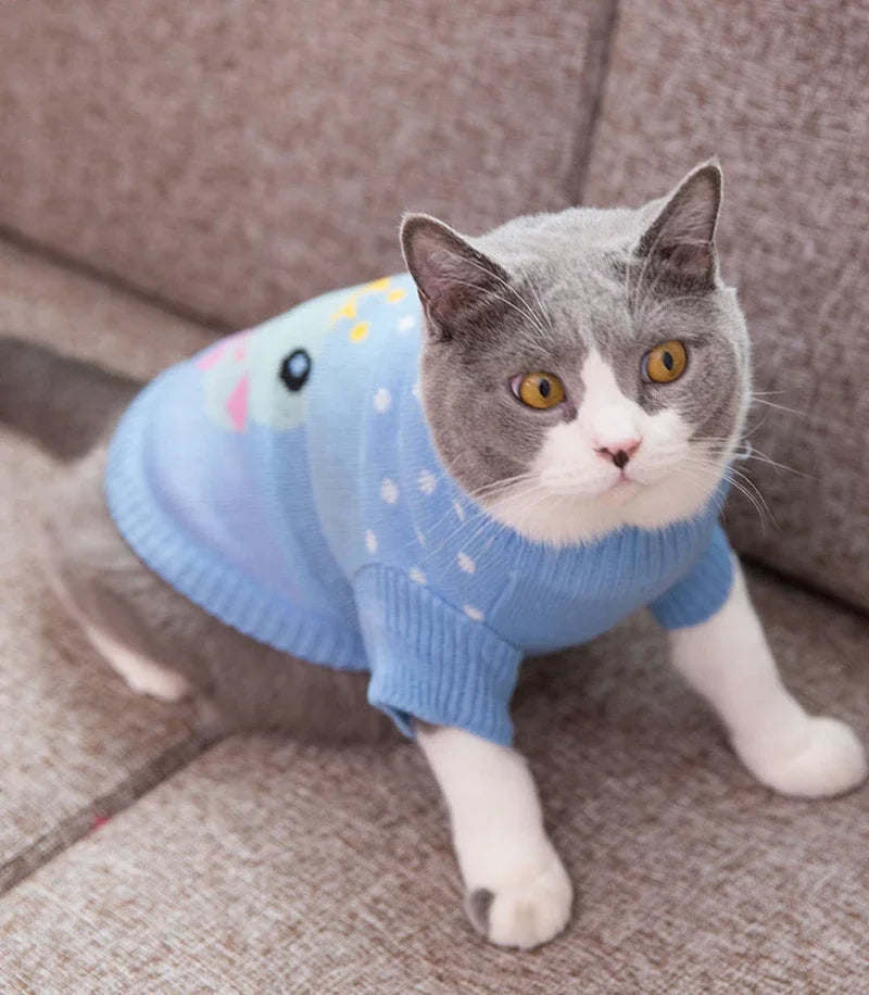 New Design SWC Cat Sweater, Dog Sweater, Cat Clothes for the Cold Season, 3 Colors Available (A9461)