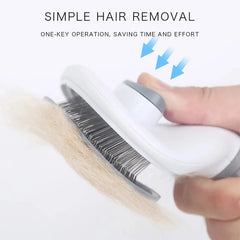 Hair Remover Brush Cat Non-slip Beauty Brush Grooming Equipment Pets Stainless Steel For Dogs Pet Hair Removal Comb