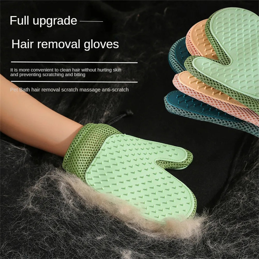 Xiaomi Cat Hair Glove Pet Fur Remover Glove Dog Grooming Glove Brush For Shedding Pet Hair Remover Mitt Cleaner Grooming Glove