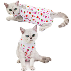 Pet Cat Weaning Cotton Clothes for Small Dog Sterilization Jumpsuit Anti-licking Surgery Recovery Care Suit Puppy Kitten Outfits