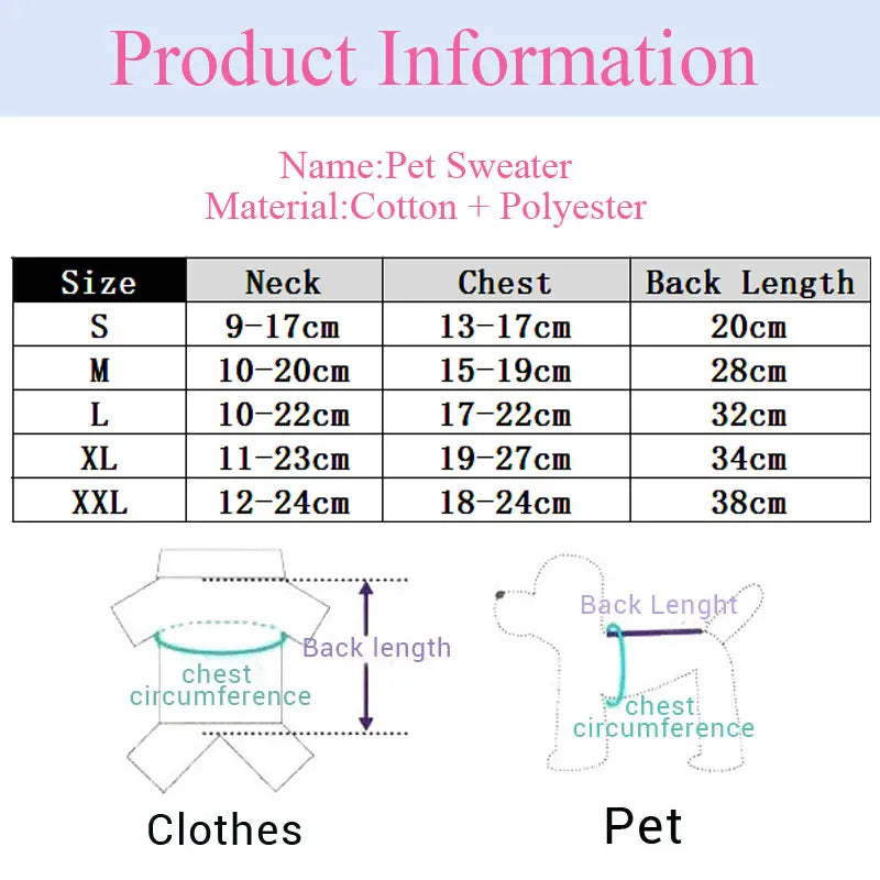 Cat Clothes Gatos Sweater Pet Dog Clothing for Small Medium Puppy  Dogs Cats Winter Warm Coat Teddy Pug  Jacket Soft Vest New