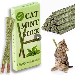 6pcs Natural Matatabi Cat Stick Mint Caught Bite Excited Rods Silvervine For Cat Teeth Cleaning Treating Pet Supply Cat Toys