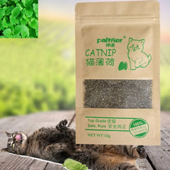 New Organic 100% Natural Cat Catnip Cattle Grass 10g Cat Mint Leaves Menthol Flavor Funny Cat Training Toy Cats Supplies