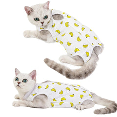 Pet Cat Weaning Cotton Clothes for Small Dog Sterilization Jumpsuit Anti-licking Surgery Recovery Care Suit Puppy Kitten Outfits